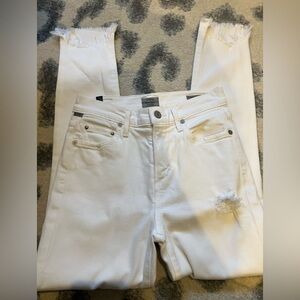 CITIZENS OF HUMANITY ROCKET CROP HIGH RISE SKINNY JEANS SIZE 24